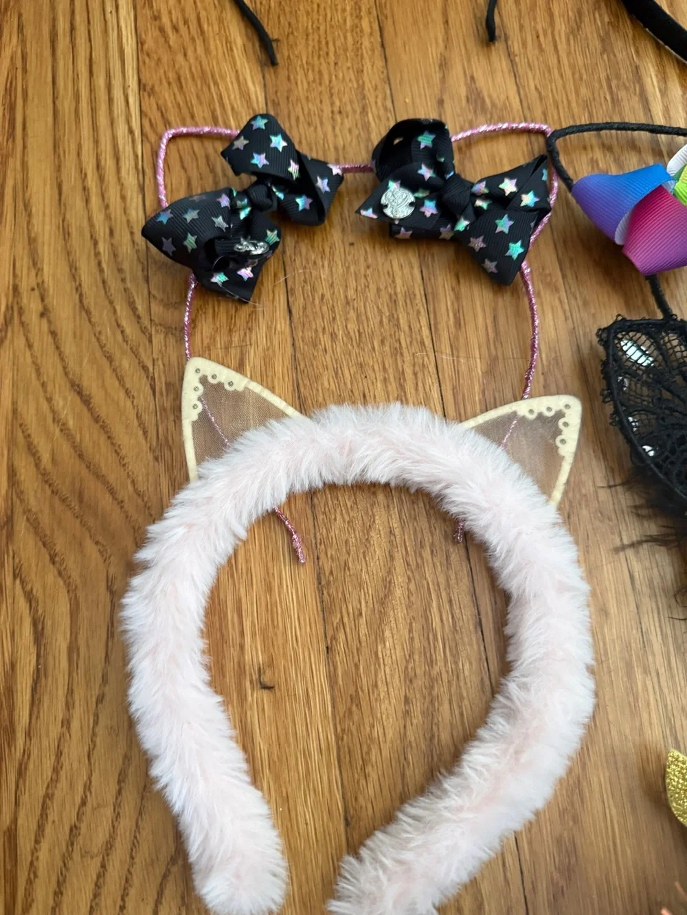 Jojo Siwa bow, Cat, feather, girls headbands